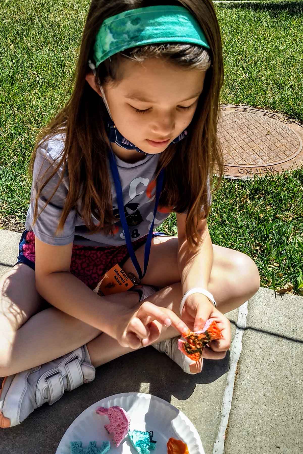Young girl outside at Summer Academies